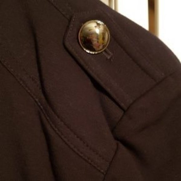 CACHE DOUBLE BREASTED RAYON/NYLON PEACOAT SZ 4 - Picture 4 of 8